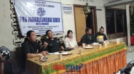 Rapat Kordinasi pengurus DPD PJS SUlut persiapan UKW bulan Mei 2026.(Foto : Ist)