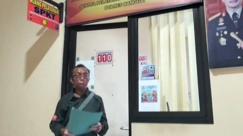 foto istimewa : Mantan Ketua PWI periode 2022-2025 Iskandar Djiada.S.Sos Saat berada di polres banggai