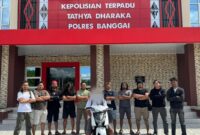 foto istimewa : Anggota Resmob polres banggai Tangkap Pelaku Pencurian kendaraan bermotor