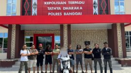 foto istimewa : Anggota Resmob polres banggai Tangkap Pelaku Pencurian kendaraan bermotor
