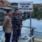 foto istimewa : Humas Polres banggai Kapolres Banggai AKBP Wayan Tinjau Kolam ikan bersama Danposal AL Luwuk