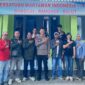 foto istimewa : Kapolres Banggai AKBP Wayan bersama Ketua PWI dan Para awak  media 