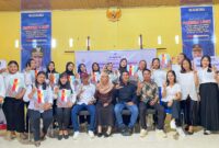 28 Peserta resmi menerima Sertifikat Program Kursus Komputer Keliling yang digagas LKP Mahtera di Parigi.(Foto:Ist)