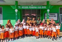 Pj Sekda Buol Cek Pelaksanaan Makan Siang Gratis untuk Siswa TK Pembina (Foto :Diskominfo)
