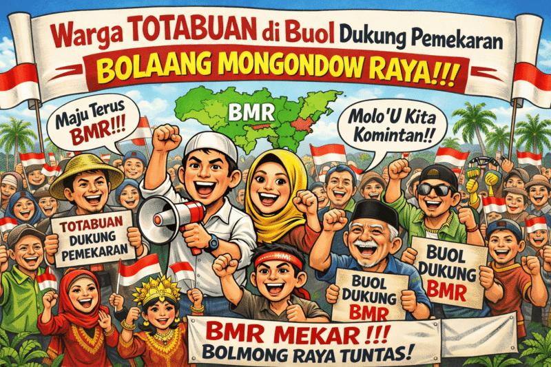 Kerukunan Warga Totabuan Buol Tegas Dukung Pemekaran Provinsi Bolaang Mongondow Raya. (Foto karikatur)