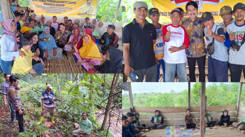 foto istimewa : Saat Reses Anggota DPDR Banggai Dapil 1 Moh Panji Syaputra di sambut Warga dengan sederhana