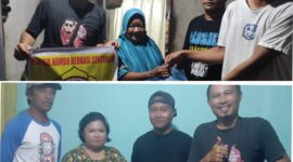 foto istimewa : Ketua bersama para pengurus Karang Taruna Serahkan Bantuan pada para lansia dan anak yatim