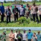 foto istimewa : Humas Polres banggai ini para aparat saat turun lapangan cek lokasi tanah
