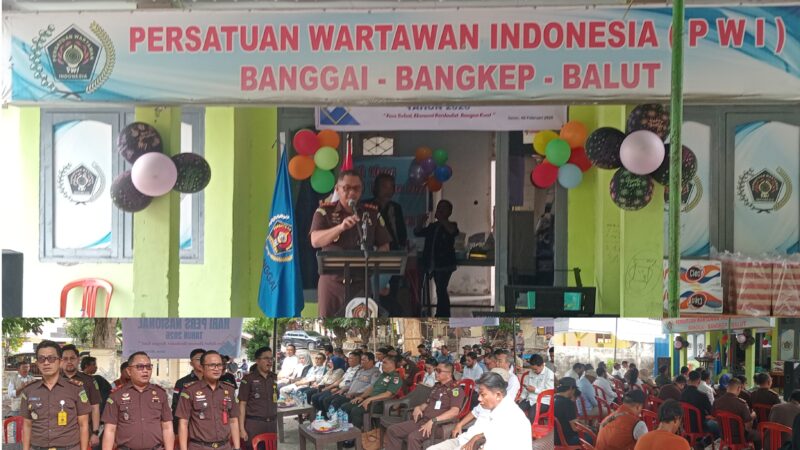 foto istimewa : Kajari Banggai Akbar.SH.MH, Apresiasi PWI Banggai sudah menjadi mitra bersama Kejaksaan Negeri banggai