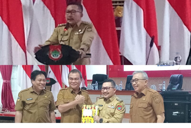 foto istimewa : Bupati Ir H.Amirudin.SP.MP.MM, Pertama penyerahan DPA dan SPD 2026 mulai dari Kaban Bappeda  disaksikan oleh Wabup banggai Drs H.Furqanuddin.MM, dan Kaban BPKAD Drs H.Damri Dajanun.M.Si