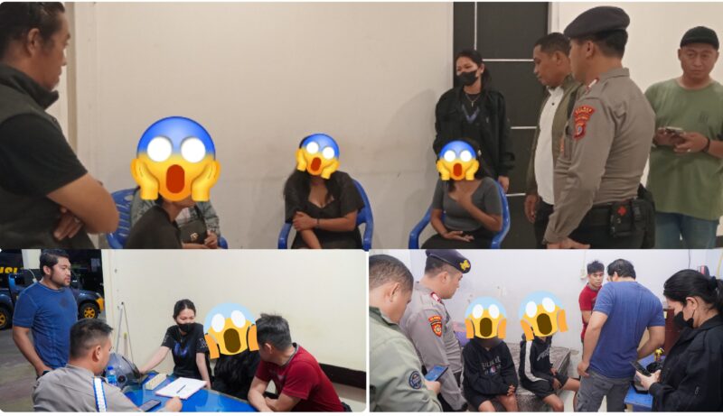 foto istimewa : Saat KBO Reskrim Bangga Muslimin Lasaka,Bersama Anggota dan Lurah karaton pemeriksaan pada 4 Wanita