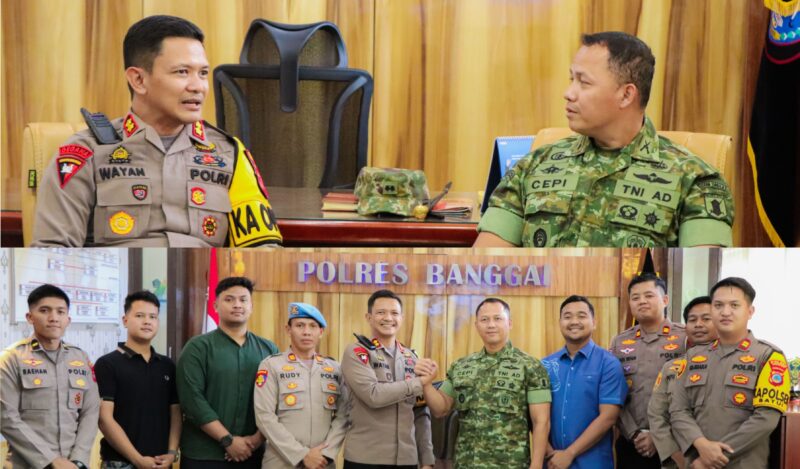 foto istimewa : Sinergitas Antar TNI - Polri dalam menjaga wilayah hukum kabupaten banggai
