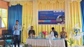 foto istimewa : Saat Sekdisdikbud Banggai Syamsul Bahri Lanta.S.STP sampaikan pesan Kadisdikbud Safrudin Hinelo.S.STP.M.Si