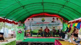 Musrenbang Kecamatan Gadung di Desa Taat, Jumat (27/2/2026).