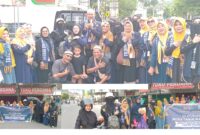foto istimewa : Bersama  Kepala cabang PT Tanur Muthmainnah Tour Travel Haji dan umbro dan pengurus nya Saat Selesai pembagian 500 takjil pada warga masyarakat yang mau berbuka puasa 