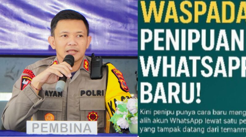 foto istimewa : AKBP Wayan Kapolres banggai Tegas Jangan Tanggapi bila ada nomor tersebut itu Tim Kompoltan Penipu yang sudah terdeksi