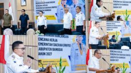 foto istimewa : Bupati Ir H.Amirudin.SP.MM.MP dalam penyampaiannya pada saat Buka Forum Perangkat Daerah RKPD 2027