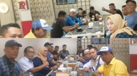 foto istimewa : Perbincangan santai bersama Managemen PT Victoria Multi Karya Babinsa Sertu Rusdin Podo sejumlah wartwan.