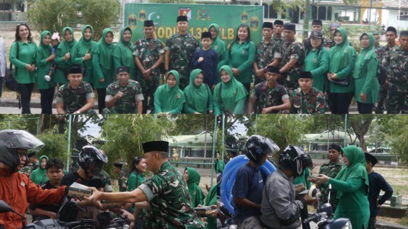 foto istimewa : Dandim 1308/LB Letkol Inf Cepi bersama Ketua KCK Cabang XIX Kodim 1308/LB Ny. Siska Cepi Kartiwa