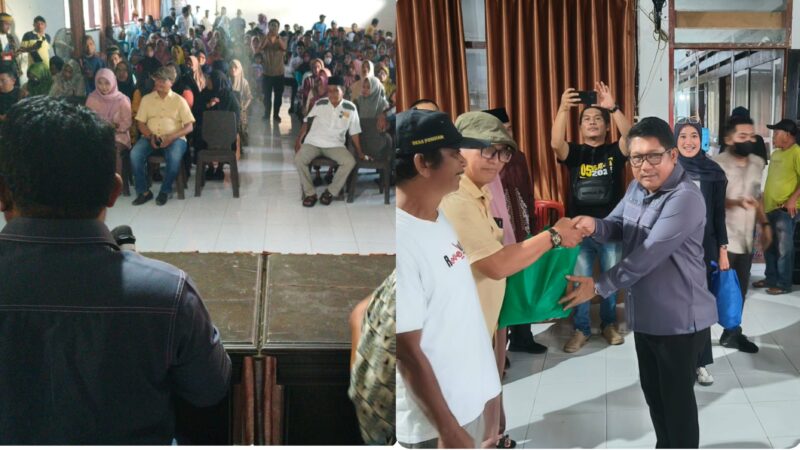 foto istimewa : Dalam penyampaian 4 pilar MPR-RI Ir H.Beniyanto Tamoreka.S.T sekaligus juga serap Aspirasi masyarakat dalam pelaksanaan reses sebagai anggota Komisi XII dan buka ruang diskusi serta disambut baik masyarakatyang hadir di berikan paket sembako sambut hari lebaran 1447H 