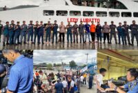 foto istimewa : Kepala KUPP Kelas II Luwuk Hasfar.SE.MM,Gelar Pemeriksaan Penumpan dan Lelayakan kapal