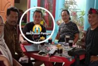 foto istimewa : Bersama Alm Ruslan Panigoro Saat berada di rumahnya Chairul A.Ulil dikotamobagu dan Pak Sek.DKISP Banggai Rstono Sumardi, Dewi Qomariah dan Amrillah Mokoagow