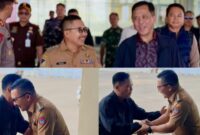 foto istimewa : Bupati Banggai Ir H.Amirudin.SP.MP.MM langsung Jemput Kapolda Sulteng Irjen Pol Dr. Endi Sutendi, S.I.K., S.H., M.H.bersama rombongan