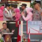 foto istimewa : Tiba dihalama polres banggai langsung di sambut Kapolres banggai AKBP Wayan dan Kapolda Sulteng Irjen Pol. Dr. Endi Sutendi.S.I.K saat berikan arahan di hadapan anggota Polres banggai