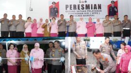 foto istimewa : Kapolda Sulteng bersama Ketua Bhayangkari resmikan Gedung SPPG dan Dukung Program MBG