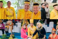 foto istimewa : Gubernur Sulteng Anwar Hafid Bersama Wabup Banggai Furqanuddin serta Wakapolda Brijend Pol Helmi Kwarta Putra Banggai hadir di Hut Provinsi Sulteng ke 62