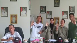 foto istimewa : Kades Desa Masing Saat terima 1 Mahasiswa dan 2 Mahasiswi IPB dalam rangka Survei Tanaman Mangrov