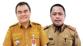 foto istimewa : Sekda Banggai Ir Moh.Ramli Tongko.S.Sos.M.Si,Bersama Kaban BKD Farid Hasbulla Ada satgas Pemantau WFH.