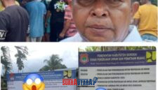 foto istimewa : Kades Hunduhon Saiful Bahri Mewakili Masyarakat pertanyakan Kelanjutan kedua proyek ini berikut papan Proyeknya 