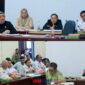 foto istimewa : Ketua Komisi III dan anggota saat Rapat Dengar Pendapat bersama Dinas perdagangan dan Dishub terkait Portal di Pasar simpong