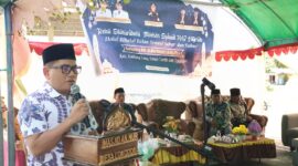 Bupati Buol Risharyudi Triwibowo hadiri Hadiri Halal Bihalal di Lokodoka, Kamis (09/04). (Foto : Wawan Laindjong) 