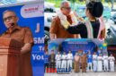 foto istimewa : Wabup Banggai Drs H.Furqanuddin.MM saat Wakili Bupati buka Job Fair SMK Negeri 1 luwuk bacakan sambutan 