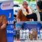 foto istimewa : Wabup Banggai Drs H.Furqanuddin.MM saat Wakili Bupati buka Job Fair SMK Negeri 1 luwuk bacakan sambutan 