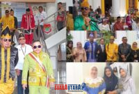 foto istimewa : Kadisdikbud Safrudin Hinelo Bersama Bupati Banggai saat menuju tempat upacara serta jajaran Sekdis dan Kabid serta Staf Ikuti Upacara Hardiknas 2026