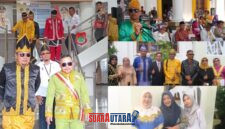 foto istimewa : Kadisdikbud Safrudin Hinelo Bersama Bupati Banggai saat menuju tempat upacara serta jajaran Sekdis dan Kabid serta Staf Ikuti Upacara Hardiknas 2026