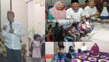 foto istimewa :Ustad Ramli Hasan Saat berikan tauziahnya dan Sekdisdikbu Syamsul Bahri Lanta ,Sek DKISP Rastono Para tamu undangan 