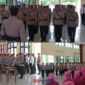 foto istimewa : Kapolres banggai AKBP Wayan Wayracana Aryawan.S.I.K memimpin Serah terima jabatan dari Kabag OPS Kapolsek Bunta,Kapolsek Nuhon,Kapolsek Pagimana, Kapolsek Lamala,Dan Kasat Sabhara  serta Kasi Propam 