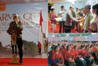foto istimewa : Kapolres banggai AKBP Wayan Wayracana Aryawan.S.I.K saat berikan sambutan dan titip pesan Semua umat harus jaga kondisi wilayahnya karena kita hidup heterogen