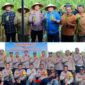 foto istimewa : Kapolres Banggai AKBP Wayan Langsung ikut Panen raya jagung dan berikan apresiasi pada petani di toili atas ketekunan dana menanam jagung