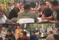 foto istimewa : Kapolsek Lamala Iptu I Wayan Sukarman saat lakukan pertemuan guna penyampaian agar setiap anggota berikan pelayanan yang humanis di masyarakat