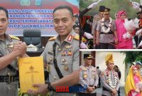 foto istimewa : Humas Polda Sulteng  Saat Dilakukan Penyambutan Brigjen Pol. Nasri resmi memimpin Kepolisian Daerah Sulawesi Tengah setelah menerima Pataka “Wira Dharma Brata” dari Irjen Pol (Purn) Endi Sutendi dalam upacara serah terima Yang di dampingi Wakapolda Dr Helmi Kwarta Kusuma Putra Rauf.S.I.K.M.H bersama Istri Narny Helmi Kwarta.M.H