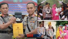 foto istimewa : Humas Polda Sulteng Saat Dilakukan Penyambutan Brigjen Pol. Nasri resmi memimpin Kepolisian Daerah Sulawesi Tengah setelah menerima Pataka “Wira Dharma Brata” dari Irjen Pol (Purn) Endi Sutendi dalam upacara serah terima Yang di dampingi Wakapolda Dr Helmi Kwarta Kusuma Putra Rauf.S.I.K.M.H bersama Istri Narny Helmi Kwarta.M.H