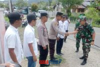 foto istimewa : Saat tiba Kapolsek Kintom Polres Banggai AKP Muh. Zulfikar, S.H Lansung sambut Komandan Korem 132/TDL Brigjen TNI Suntara Wisnu Budi Hidayanta 