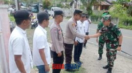 foto istimewa : Saat tiba Kapolsek Kintom Polres Banggai AKP Muh. Zulfikar, S.H Lansung sambut Komandan Korem 132/TDL Brigjen TNI Suntara Wisnu Budi Hidayanta 