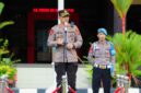 foto istimewa : Kapolres banggai AKBP Wayan Dihadapan anggotanya Sampaikan pesan Jaga netralisatas dan selalu humanis berhadapan dengan masyarakat.