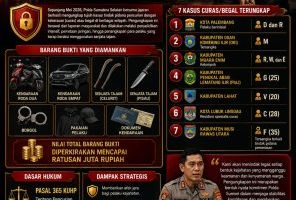 Tindak Tegas Kejahatan Jalanan, Ratusan Juta Barang Bukti Disita Polda Sumsel